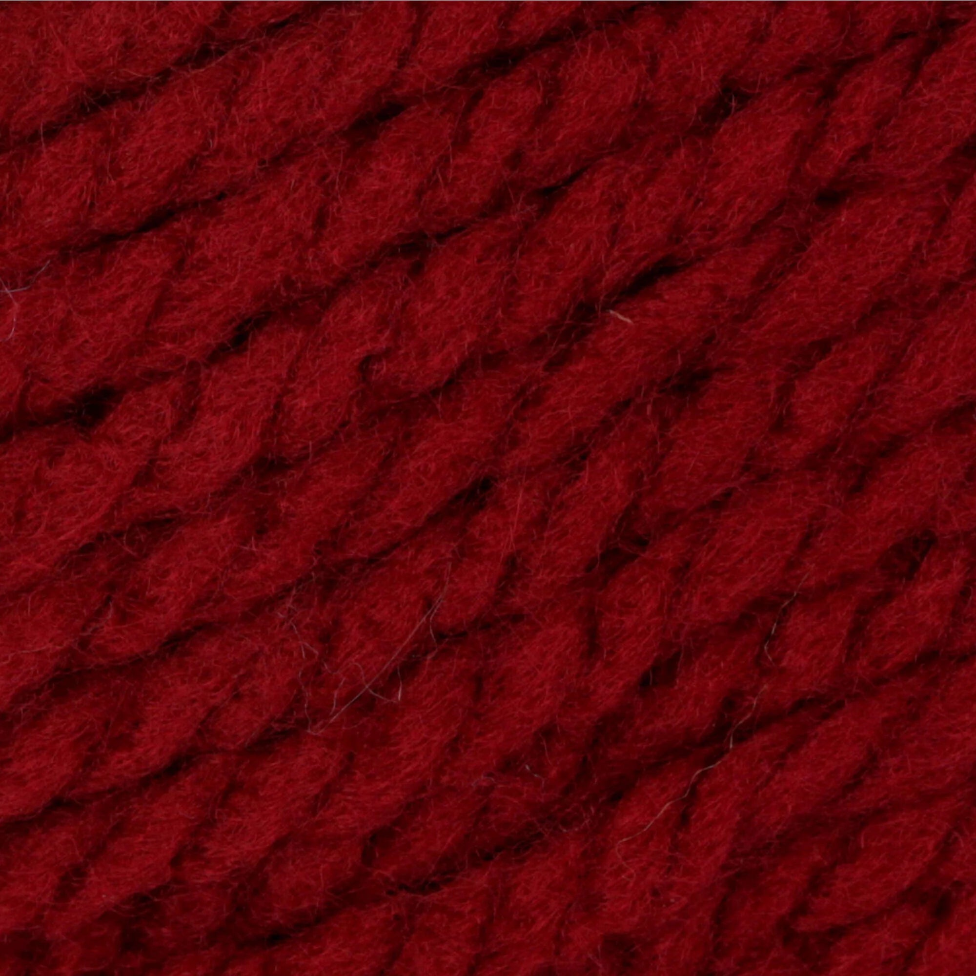 Close-up of deep red yarn ball