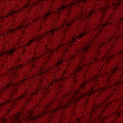 Close-up of deep red yarn ball