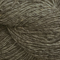 Close-up of a skein of light brown yarn
