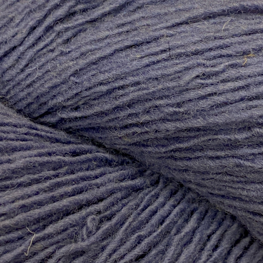 Close-up of a skein of light purple yarn