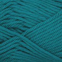 Close-up of teal yarn 