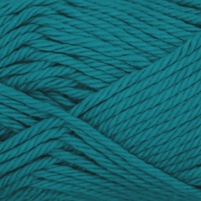 Close-up of teal yarn 