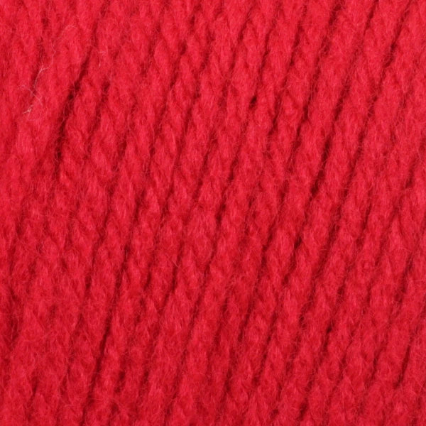 Close-up of bright red yarn 