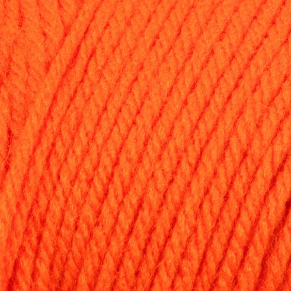 Close-up of bright orange yarn 