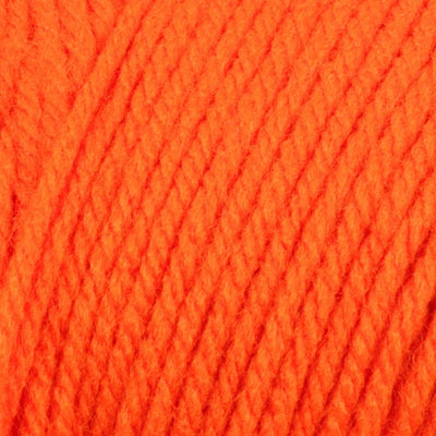 Close-up of bright orange yarn 