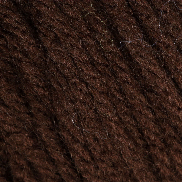 Close-up of dark brown yarn