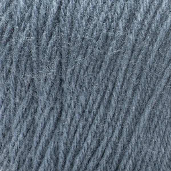 Close-up of blue gray yarn 