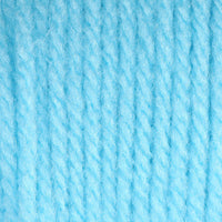 Close-up of bright light blue yarn 