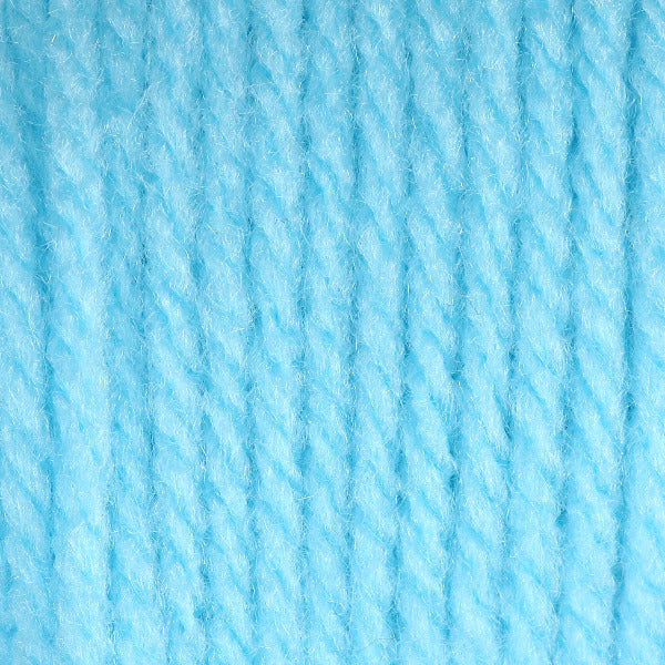 Close-up of bright light blue yarn 