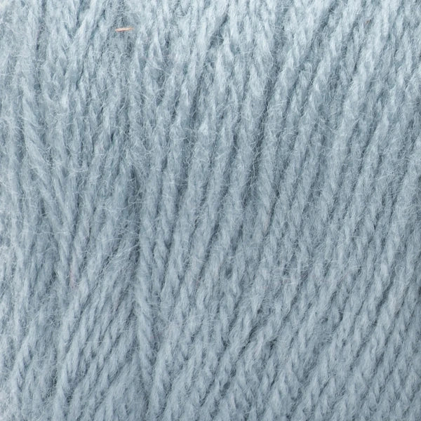 Close-up of pale blue grey yarn 