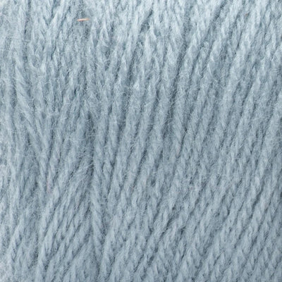 Close-up of pale blue grey yarn 