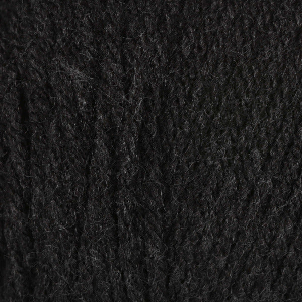 Close-up of dark grey heathered yarn