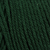 Close-up of dark green yarn