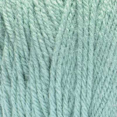 Close-up of light dusty teal yarn 