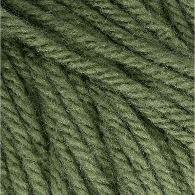 Close-up of sage green yarn 