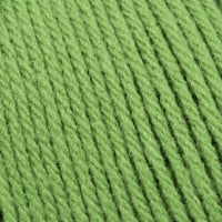 Close-up of bright green yarn