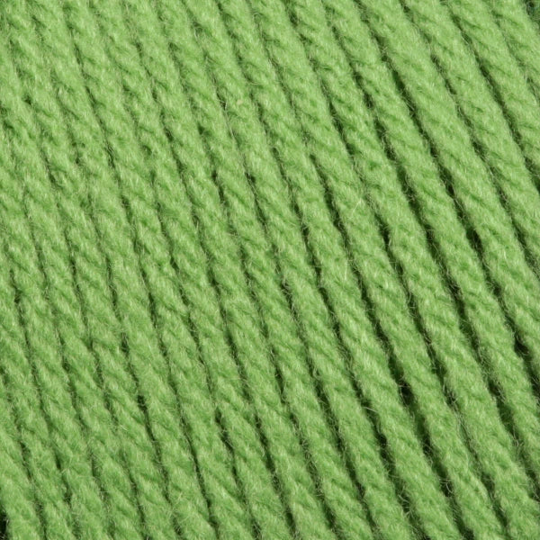 Close-up of bright green yarn
