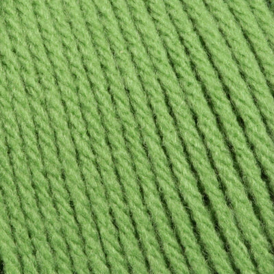 Close-up of bright green yarn