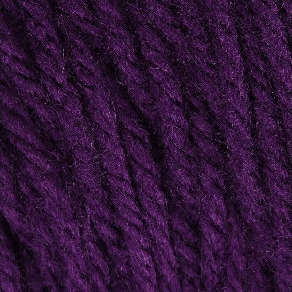 Close-up of deep purple yarn 
