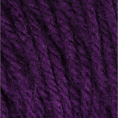 Close-up of deep purple yarn 