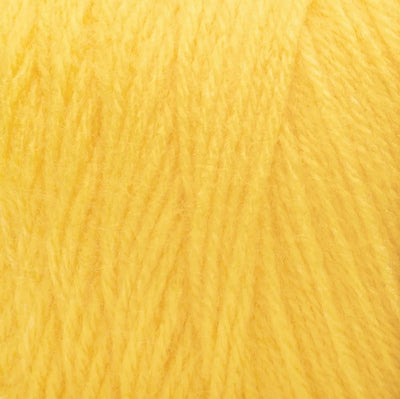 Close-up of bright yellow yarn 