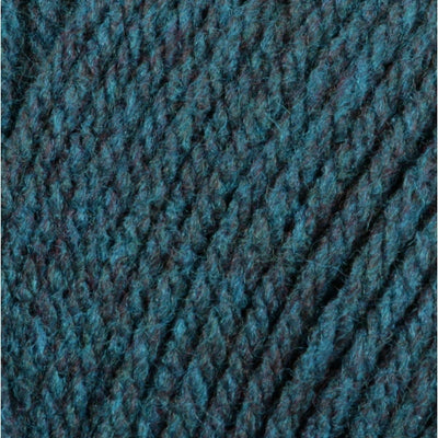 Close-up of heathered teal yarn 