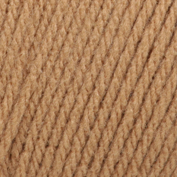 Close-up of warm beige yarn