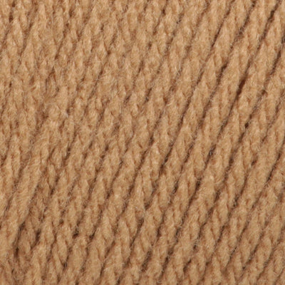 Close-up of warm beige yarn