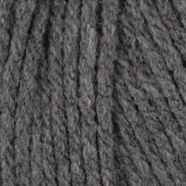 Close-up of medium grey yarn