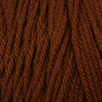 Close-up of warm brown yarn