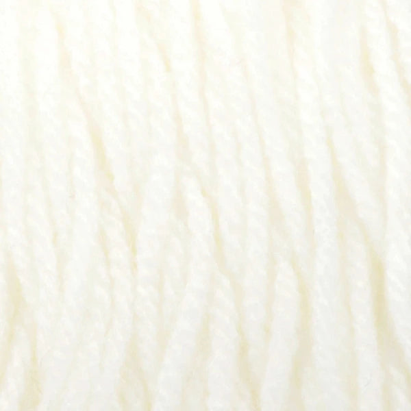 Close-up of warm white yarn