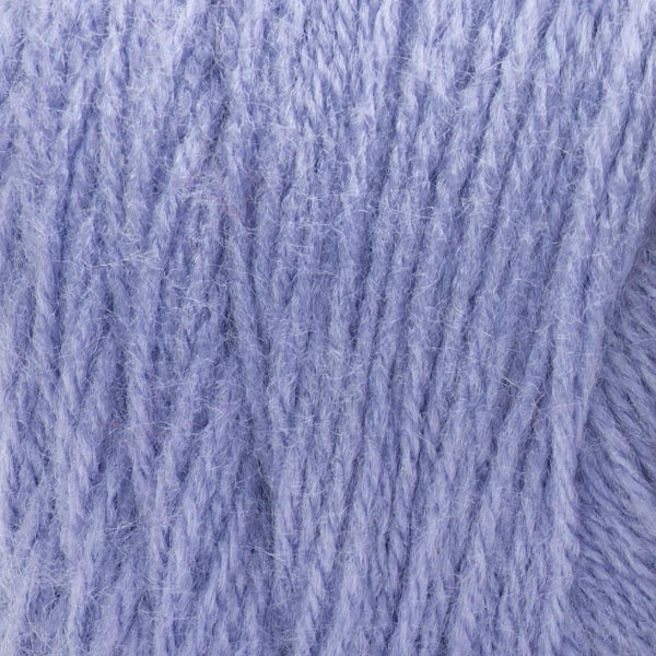 Close-up of light blueish-purple yarn 