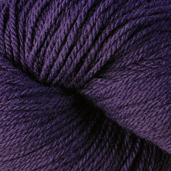 Close-up of dark purple yarn
