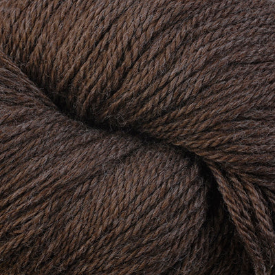 Close-up of brown heathered yarn