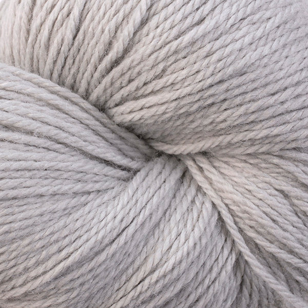 Close-up of gray yarn skein