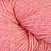 Close-up of light coral pink yarn