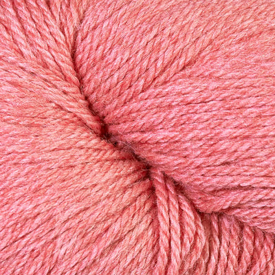 Close-up of light coral pink yarn
