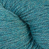 Close-up of heathered light teal yarn