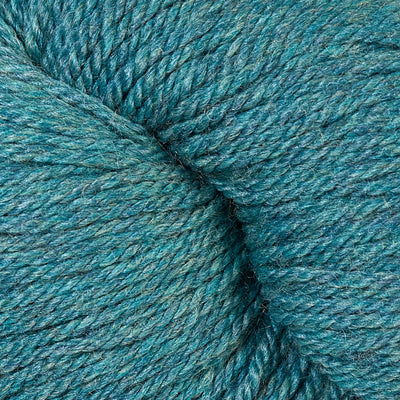 Close-up of heathered light teal yarn