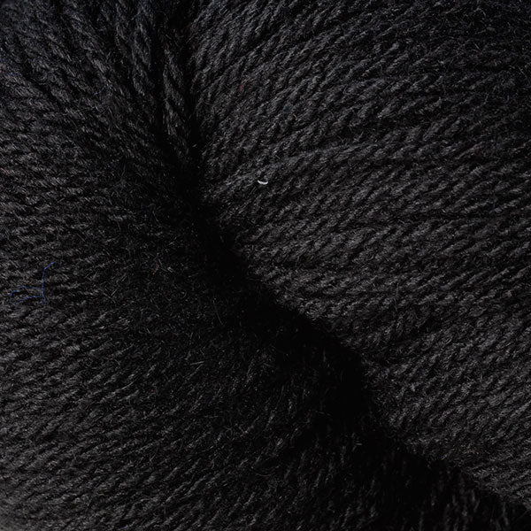 Close-up of a black skein of yarn