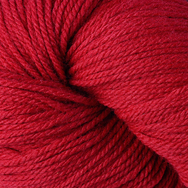 Close-up of a skein of red yarn
