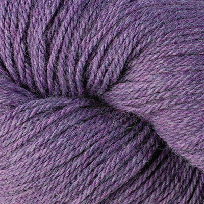 Close-up of heathered purple yarn
