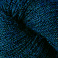 Close-up of heathered teal yarn