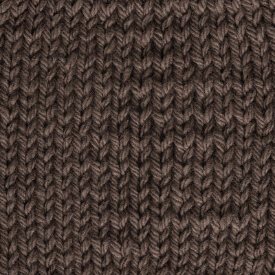 Close-up of brown knitted fabric 