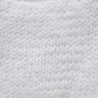 Close-up of a knitted white fabric 